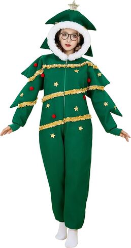 haikyuu Women Christmas Tree Cosplay Christmas Onesie Pajamas Funny Party Costume in Saudi Arabia