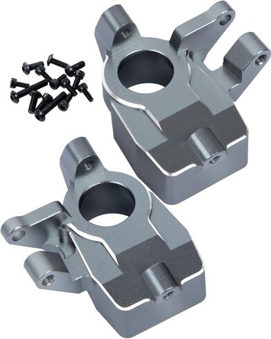 RC Inner Portal Covers Steering Knuckles for Capra UTB/SCX10 III,Alloy Aluminum Steering Knuckles Hops Up,2PCS,Grey in Saudi Arabia