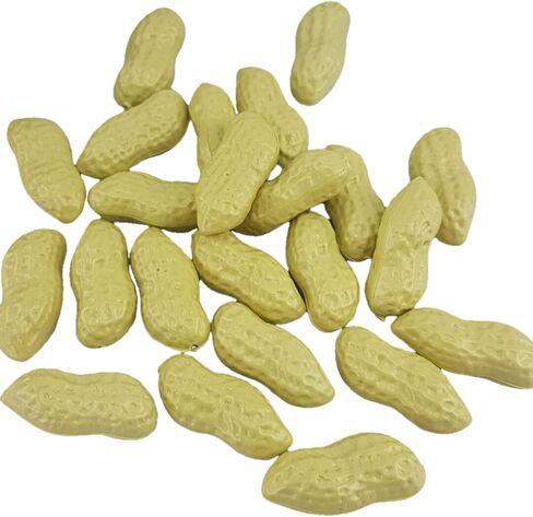 QWEQWE 50 Pcs Artificial Peanuts Simulation Lifelike Peanut Fake Vegetables Food for Home Kitchen Party Wedding Decoration Photography Props.Aid Decoration in Kuwait
