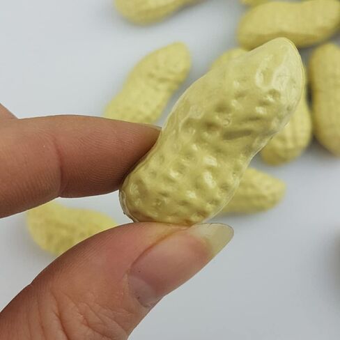 QWEQWE 50 Pcs Artificial Peanuts Simulation Lifelike Peanut Fake Vegetables Food for Home Kitchen Party Wedding Decoration Photography Props.Aid Decoration in Kuwait