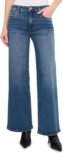 KUT from The Kloth Womens Maya High-Rise Fab Ab Wide Legs Regular Hem in Generous in Saudi Arabia