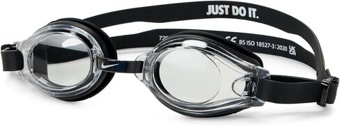 نظارات السباحة Nike Hydroblast Active OS أسود/شفاف (زوج واحد) عدسات سباحة مضادة للضباب قابلة للتعديل/مقاس واحد يناسب الجميع in Saudi Arabia