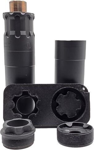 Rugged Obsidian 9/45 Suppressor Tool/Wrench - Heavy-Duty Carbon Fiber Infused, 2 in 1 - Made in USA (Tool Only) (with Baffle Straightener) in Saudi Arabia
