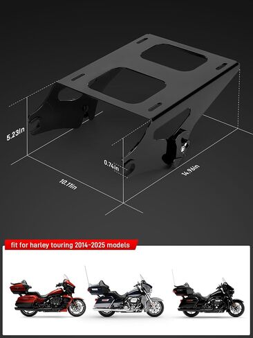 حزمة جولة جبل سميكة جولة حزمة قوس رف الأمتعة قابل للفصل مناسب لـ Harley Davidson Touring Street Glide Road King Road Glide Electra Glide 2014-2024 in Kuwait