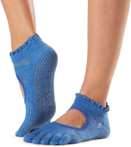 toesox Grip Ankle Full Toe Bellarina Tec - جوارب أصابع القدم غير قابلة للانزلاق للبيلاتس باري يوجا in Kuwait