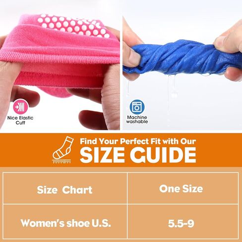 جوارب للقبضة للبالغين والأطفال جوارب يوجا بيلاتيس غير قابلة للانزلاق للتمرين والترامبولين والمنزل في المستشفى in Kuwait