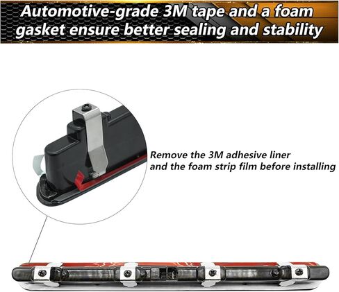 مجموعة مصابيح الفرامل الثالثة LED لـ 2016-2024 شيفروليه كامارو Gen6 LS LT LT1 SS ZL1، مصباح توقف مرتفع للمركز الخلفي عدسة مدخنة in Kuwait