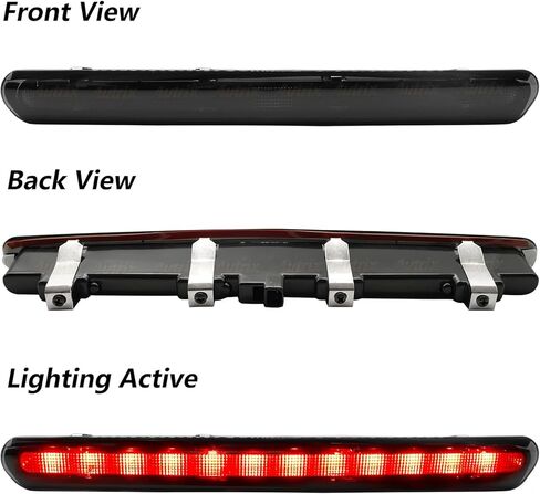 مجموعة مصابيح الفرامل الثالثة LED لـ 2016-2024 شيفروليه كامارو Gen6 LS LT LT1 SS ZL1، مصباح توقف مرتفع للمركز الخلفي عدسة مدخنة in Kuwait