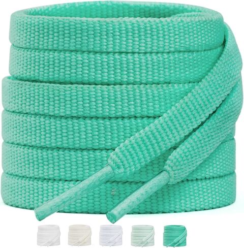 Handshop 2 Pairs 1/4" Flat Running Shoe Laces for Sneakers, Athletic Shoelaces in 15 Colors 39"-63" for Sports Shoes in Saudi Arabia