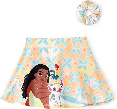 Disney Stitch 丨Frozen 丨Princess 丨Minnie Mouse تنورات الفتيات شورت جيب داخلي + Scrunchie Athletic Golf Tennis Skorts 2-9Y in Saudi Arabia