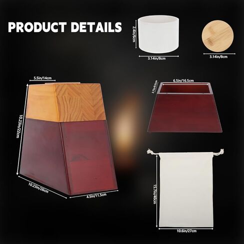 Plant Urn for Human Ashes Adult – Handcrafted Plant Memorial Urn with Ceramic Pot, Magnetic Closure & Cotton Ash Bag – Decorative Keepsake for Humans or Pets in Kuwait