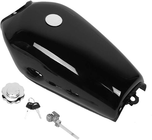 Motorcycles Fuel ,Universal Bright Black Retro Fuel Gas with Cover Switch Compatible for CG125, LIANGLIDE7SOXD9YZNA in Saudi Arabia