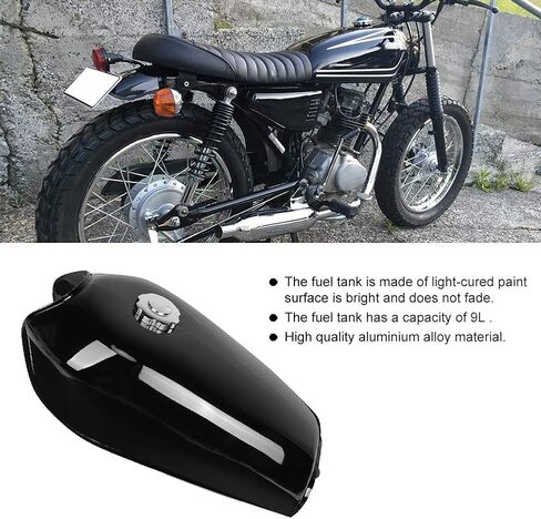 Motorcycles Fuel ,Universal Bright Black Retro Fuel Gas with Cover Switch Compatible for CG125, LIANGLIDE7SOXD9YZNA in Saudi Arabia