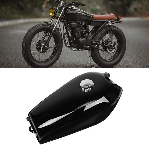 Motorcycles Fuel ,Universal Bright Black Retro Fuel Gas with Cover Switch Compatible for CG125, LIANGLIDE7SOXD9YZNA in Saudi Arabia