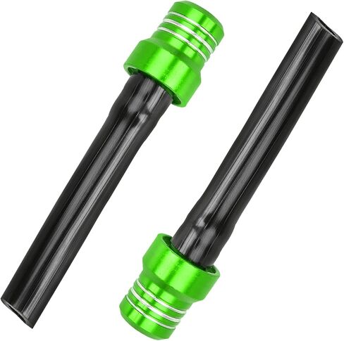 2 PCS Hose Gas Fuel Tank Cap, Aluminum Breather Fuel Valve Vent with Flexible Tube, Gas Tank Filler Cap Replacement for CRF YZF Motorcycle Dirt Bike, Motorcycle Accessories(Black) in Saudi Arabia