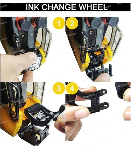2 Line Price Labels - 40 Rolls of Pricing Labels (16,000 Blank Tags) with 5 Ink Rolls - Compatible with MX-6600, MX-6602, YH-689 (Gun Not Included) in Kuwait