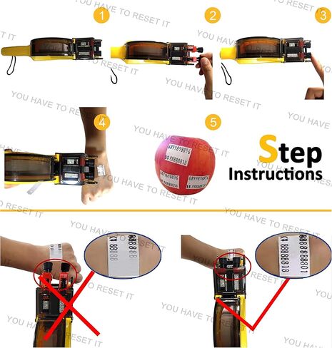 2 Line Price Labels - 40 Rolls of Pricing Labels (16,000 Blank Tags) with 5 Ink Rolls - Compatible with MX-6600, MX-6602, YH-689 (Gun Not Included) in Kuwait