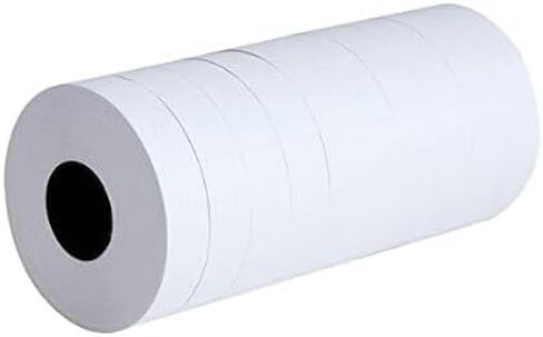 2 Line Price Labels - 40 Rolls of Pricing Labels (16,000 Blank Tags) with 5 Ink Rolls - Compatible with MX-6600, MX-6602, YH-689 (Gun Not Included) in Kuwait