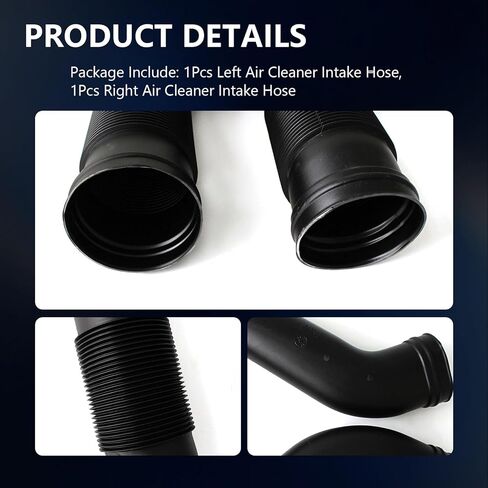 AUCERAMIC 1645051361 1645051461 Pair of Air Cleaner Intake Duct Hose Fit for Mercedes-Benz GL450 GL550 ML350 ML450 ML500 ML550 2006-2012 W164 3.5L 4.7L 5.0L 5.5L V6 V8 in Saudi Arabia