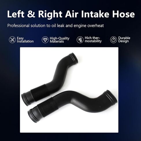 AUCERAMIC 1645051361 1645051461 Pair of Air Cleaner Intake Duct Hose Fit for Mercedes-Benz GL450 GL550 ML350 ML450 ML500 ML550 2006-2012 W164 3.5L 4.7L 5.0L 5.5L V6 V8 in Saudi Arabia