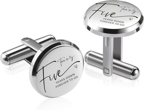 25 Year Wedding Gift for Him Husband Anniversary, Silver 25th Marriage Anniversario Gift for Men in Saudi Arabia