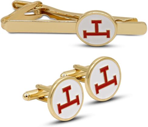 Masonic Royal Arch Gold Red cuff links and Tie Clip set fine quality in Saudi Arabia