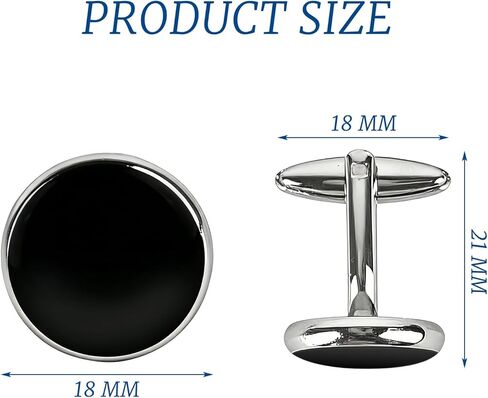 Men's Cufflinks, Premium Metal Tuxedo Accessories for Business Shirts, Formal Events & Gift Giving in Kuwait