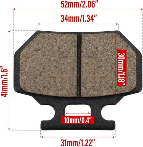 Rear Front Brake Pads Replace For Kayo Fox 70 – 1 Set Rear Front Brake Pads fit for Kayo Fox 125 150 180 Bull Predator Parts, 405008-0007 405008-0008 in Saudi Arabia