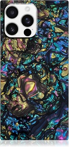 Flaunt Official Square Protective Case - Compatible with iPhone 17 Pro Max - Compatible with MagSafe & Wireless Charging - Drop-Tested & Shockproof - (Blonde Tortoise Shell) in Kuwait