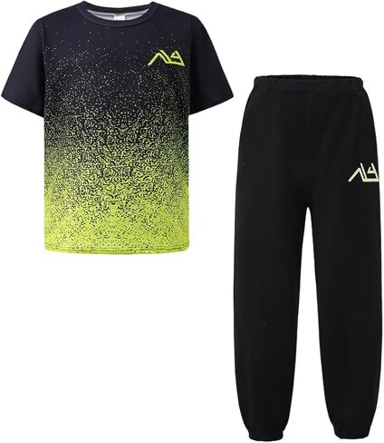 ملابس للأولاد طقم بنطال رياضي متدرج من 8 إلى 13 سنة، ملابس رياضية صيفية غير رسمية in Kuwait