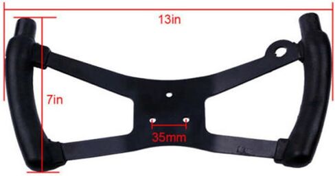 عجلة قيادة Go Kart Butterfly - استبدال سباقات الكارت الرياضية المعدنية، تصميم مريح مع أذرع من الألومنيوم، عجلة قيادة من الحديد الأسود in Kuwait