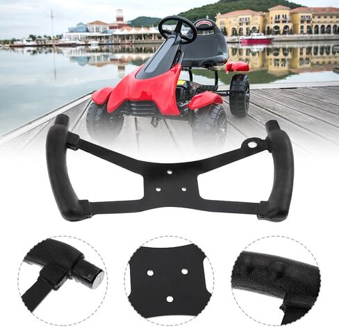عجلة قيادة Go Kart Butterfly - استبدال سباقات الكارت الرياضية المعدنية، تصميم مريح مع أذرع من الألومنيوم، عجلة قيادة من الحديد الأسود in Kuwait