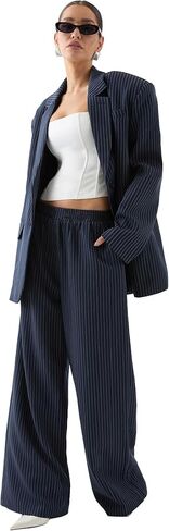 Premium Pinstripe Oversized Blazer in Saudi Arabia