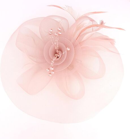 Womens Fascinators Mesh Hats Tea Party Hats for Women Feather Veil Headband in Saudi Arabia