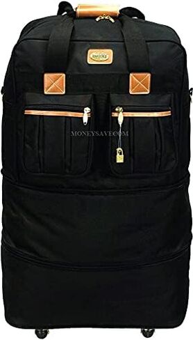 36" Expandable Padded, Zip Around, Lightweight Rolling Duffel Bag Wheeled Spinner Suitcase Luggage - Heavy Duty in Saudi Arabia