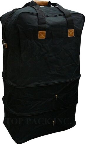 36" Expandable Padded, Zip Around, Lightweight Rolling Duffel Bag Wheeled Spinner Suitcase Luggage - Heavy Duty in Saudi Arabia