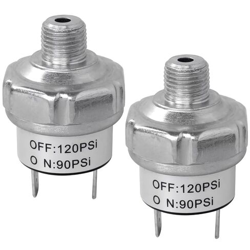 New Air Pressure Switch 90-120 PSI 1/8"-27 NPT DC 24V 12V Air Compressor 120PSI 90PSI in Saudi Arabia