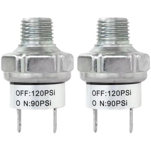 New Air Pressure Switch 90-120 Pressure Switch 1/4"-18 NPT 24V 12V Pressure Switch Air Compressor Pressure Switch 120PSI Pressure Controller 90PSI Low Pressure Switch in Saudi Arabia