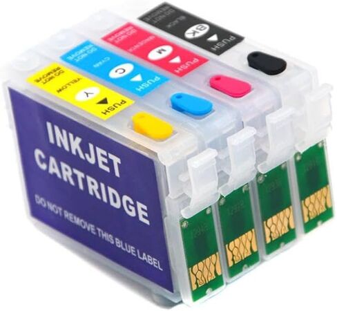 Compatible Ink Cartridge with Auto Reset Chip Works with Stylus D4450 DX5050 DX6000 DX6050 DX7400 DX7450 DX8400 DX8450 DX9400 DX9400F Universal Fit Third Party Replacement in Saudi Arabia