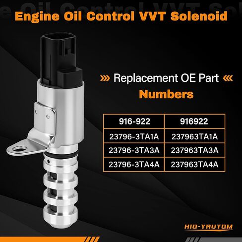 916-922 محرك متغير توقيت الصمام VVT الملف اللولبي متوافق مع نيسان ألتيما 2013-2017 نيسان روغ 2014-2020 L4 2.5L استبدال التحكم في زيت عمود الحدبات لـ 916-922 916922 237963TA1A 237963TA4A in Kuwait