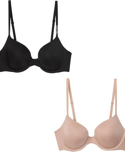 Calvin Klein Women's Pure Micro Lightly Lined Demi Bra, 2 Pack in Saudi Arabia