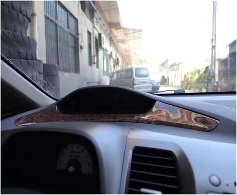 ملصق شريط زخرفي لقياس لوحة القيادة ABS لسيارة Honda Civic من الجيل الثامن (2004-2009) ملحق داخلي، نمط عقيق LHD in Kuwait