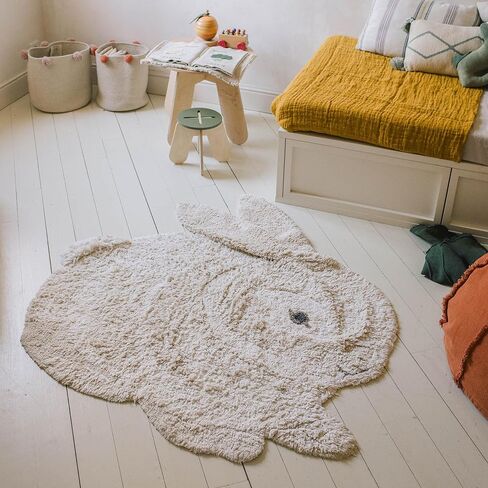 Lorena Canals Washable Rug Rabbit Bedroom Handmade Rug 130 x 135 cm in Kuwait