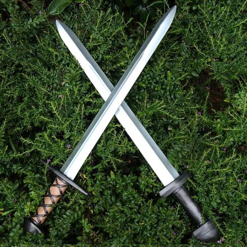 2 قطعة سيف فايكنغ PU من إسفنج القرون الوسطى مقاس 25 بوصة للبالغين، زي سلاح، هدايا أعياد الميلاد in Kuwait