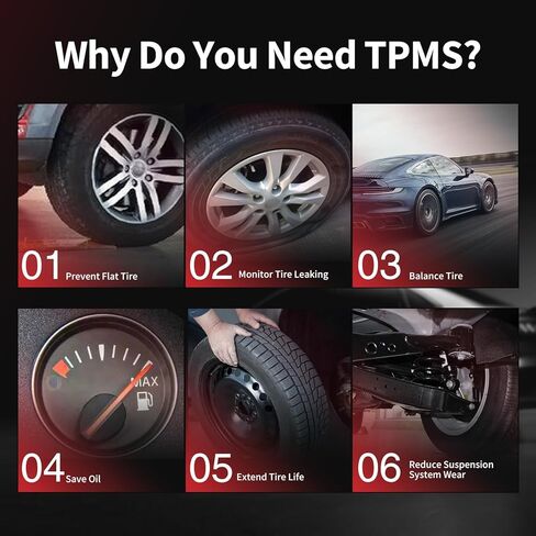مستشعر ضغط الإطارات Marsflex TPMS - مناسب لسيارة دودج كرايسلر فيات جيب جراند شيروكي رام 1500، نظام مراقبة ضغط الإطارات 433 ميجا هرتز مجموعة من 4، OE 56029398AA 56029398AB 68241067AA 68241067AB in Kuwait