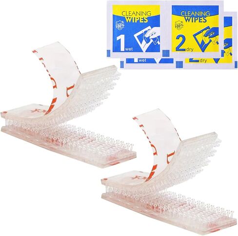 4 قطع (مجموعتان) شرائط تثبيت EZ Pass لسيارات EZ Pass/IPass/IZoom/Sunpass/EZPass حامل مستجيب للزجاج الأمامي، حامل مستجيب قابل لإعادة الإغلاق، شرائط قفل مزدوجة مع لاصق in Kuwait