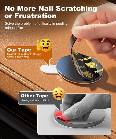 Extreme Double Sided Mounting Tape – Heat & Water Resistant, 24-Pack 2" Round Adhesive Pads for Car Dashboard Camera, Phone Mounts, Indoors and Outdoors in Saudi Arabia