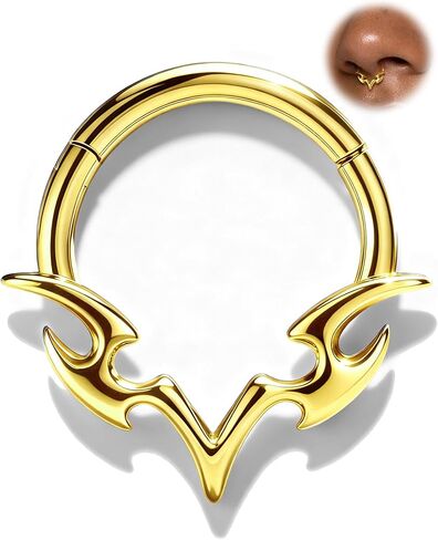 COCHARM Septum Rings 16g,Skyrend Claw Septum Jewelry, Stainless Steel Helix Daith Earrings, 8/10MM Daith Piercing Jewelry in Saudi Arabia