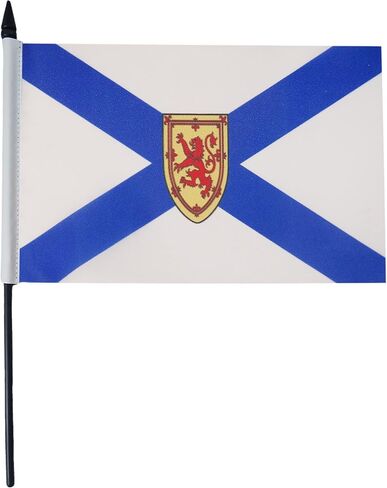 AZ FLAG Nova Scotia Table Flag 5'' x 8'' - Canada - Canadian region of Nova Scotia Desk Flag 21 x 14 cm - Black plastic stick and base in Saudi Arabia