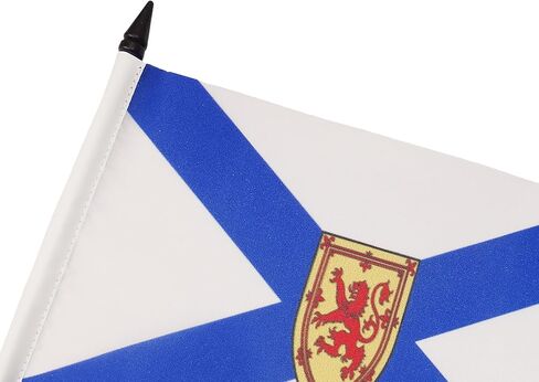 AZ FLAG Nova Scotia Table Flag 5'' x 8'' - Canada - Canadian region of Nova Scotia Desk Flag 21 x 14 cm - Black plastic stick and base in Saudi Arabia